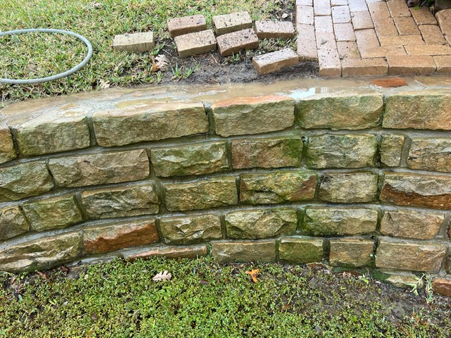 All Out Pressure Washing - Exterior Wall & Grill Cleaning for an HOA