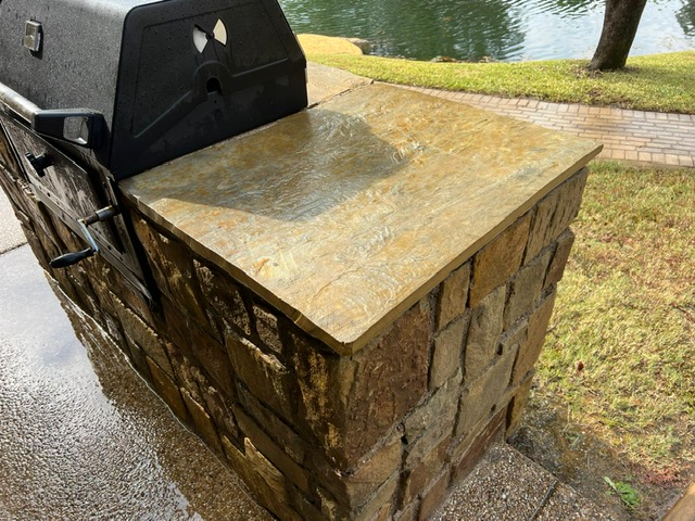 All Out Pressure Washing - Exterior Wall & Grill Cleaning for an HOA