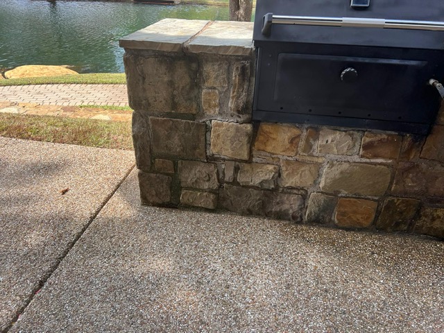 All Out Pressure Washing - Exterior Wall & Grill Cleaning for an HOA