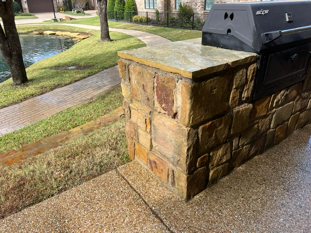 All Out Pressure Washing - Exterior Wall & Grill Cleaning for an HOA